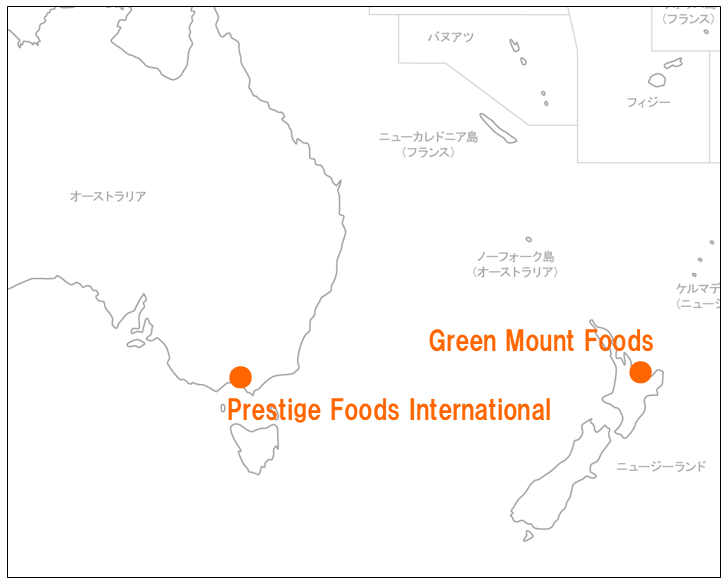 会社拠点 地図（オセアニア）
