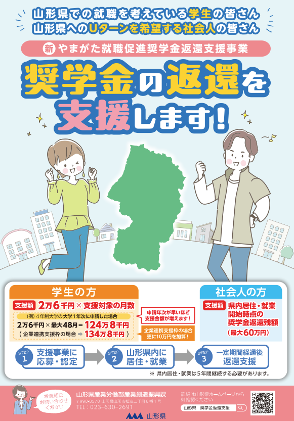 奨学金返還支援事業 2026年5月1日